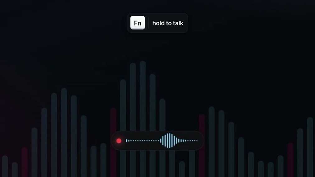The pill on an empty desktop, showing "Copied to clipboard".